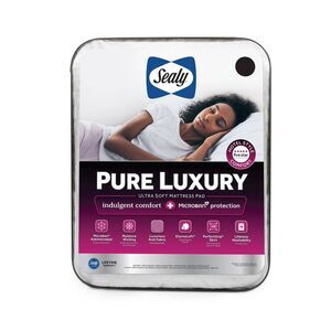 Sealy -  Pure Luxury Mattress Pad Queen White